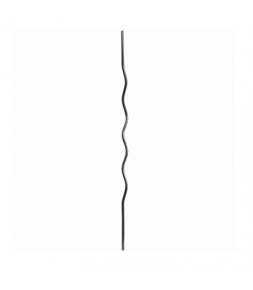 Balustre ondulé 1100mm rond ø12mm pour grilles de défense et balustrades