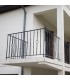 Balustre art déco 900mm 2 ronds ø10mm accolés avec torsade centraler