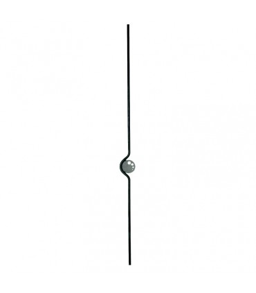 Barreaux arts décos 1400mm rond de ø14mm plaque trouée asymétrique