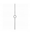 Balustre art déco 950mm rond de ø12mm motif rond central forgé