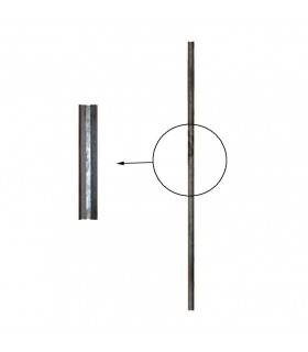 Balustre à facettes 1000mm  rond de ø12mm forgé grenaille droit