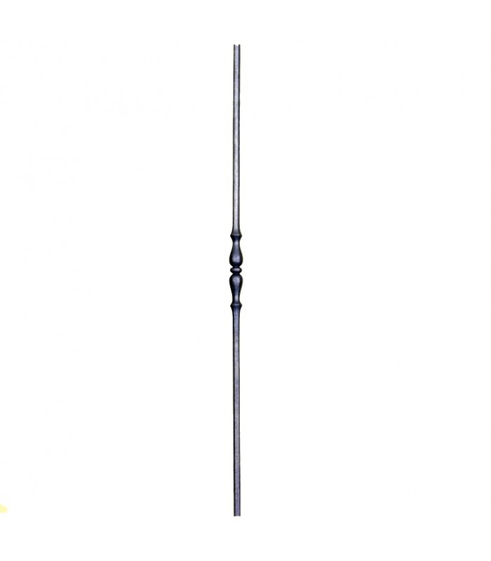 Balustre grenaillé 1000mm rond de ø12mm avec motif central