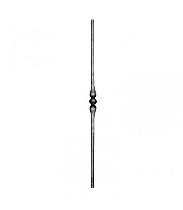 Balustre grenaillé 1000mm rond de ø14mm motif central forgé
