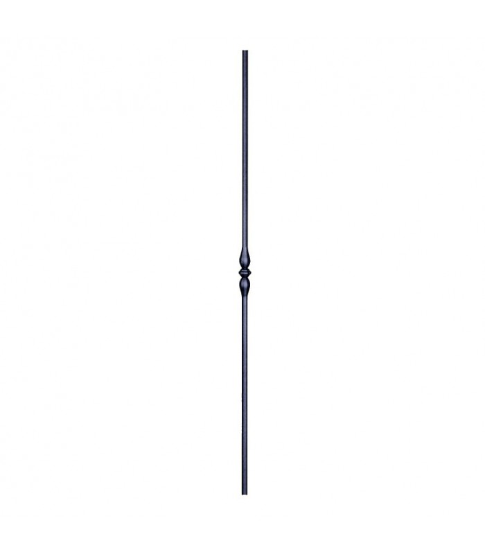Balustre grenaillé 1000mm rond de ø12mm motif central galbé forgé