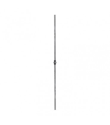 Balustre profilé fer forgé grenaillé pour escalier et garde corps H1000mm Ø12mm - 1 motif