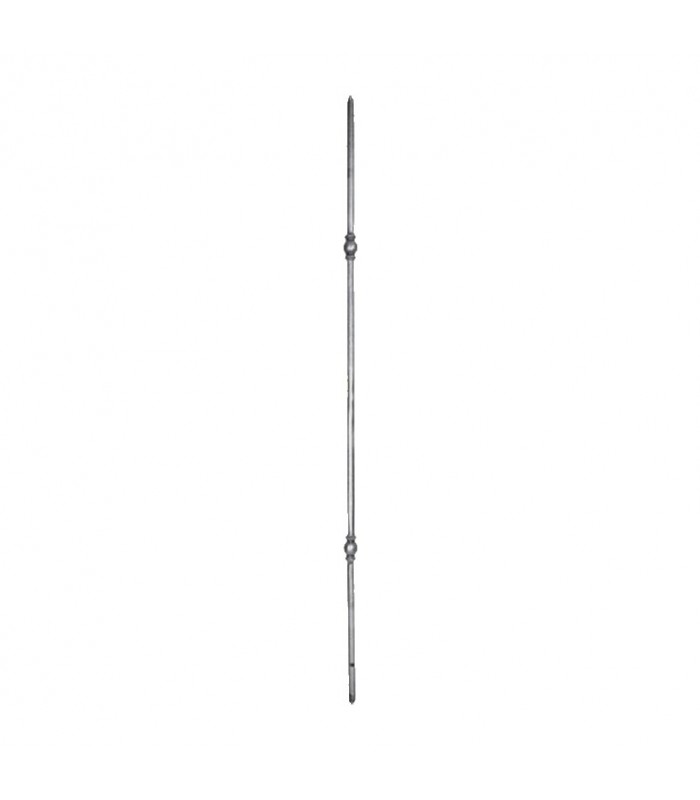 Balustre profilé 1000mm rond de ø12mm fer forgé 2 motifs pour escaliers