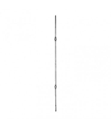 Balustre profilé 1000mm rond de ø12mm fer forgé 2 motifs pour escaliers