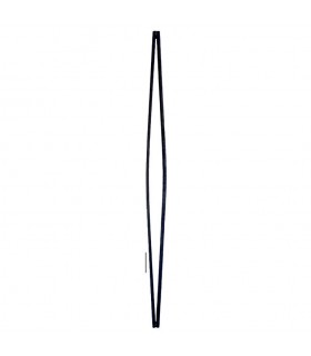 Balustre fantaisie 950mm 2 ronds ø12mm dessin évasé moderne forgé