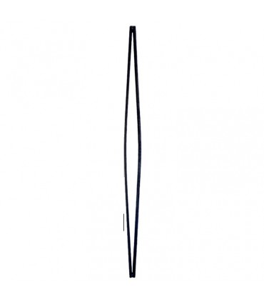 Balustre fantaisie 950mm 2 ronds ø12mm dessin évasé moderne forgé