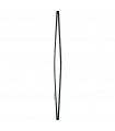 Balustre fantaisie 950mm 2 ronds ø12mm dessin évasé moderne forgé