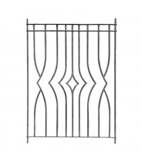 Panneau décoratif 1000x760mm carré 12x12mm Art Déco fer forgé