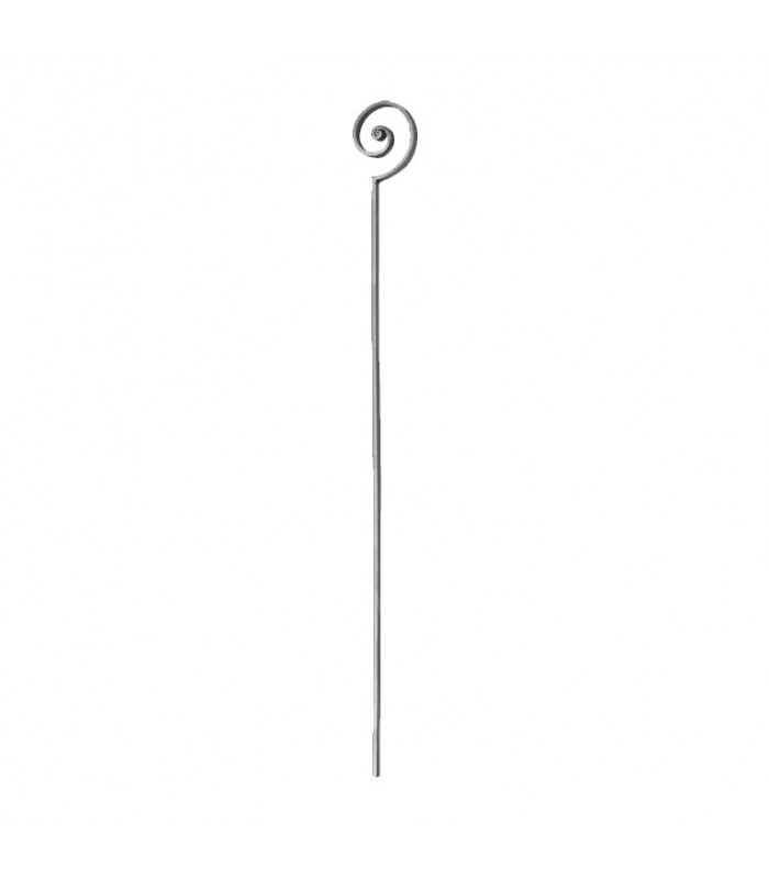 Balustre décoratif 1000x105mm plat 14x8mm Art Déco en acier forgé