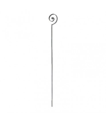 Balustre décoratif 1000x105mm plat 14x8mm Art Déco en acier forgé