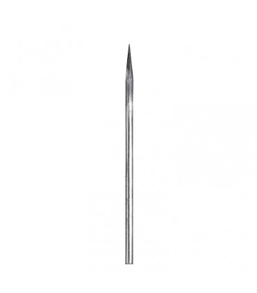 Barreau acier appointé 935mm rond de ø14mm angle de la pointe 15°