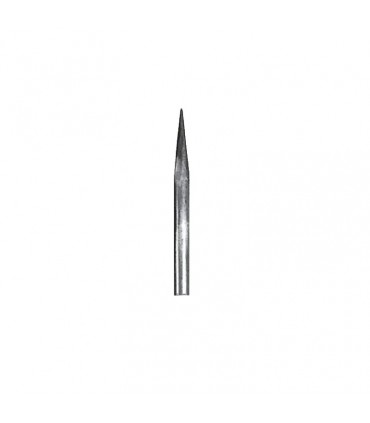Barreau acier appointé 200mm rond de ø16mm angle de la pointe 15°