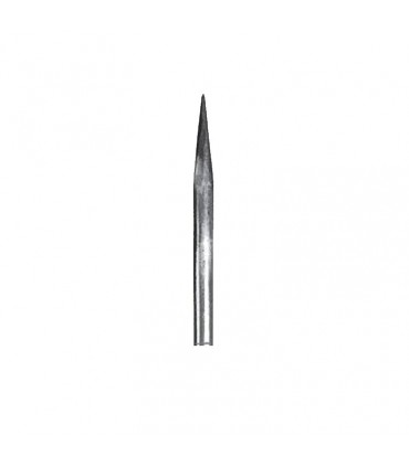 Barreau acier appointé 200mm rond de ø18mm angle de la pointe 15°