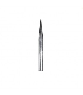 Barreau acier appointé 200mm rond de ø20mm angle de la pointe 15°