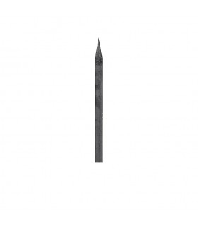 Barreau acier appointé 525mm carré de 14x14mm 4 faces angle de 15°