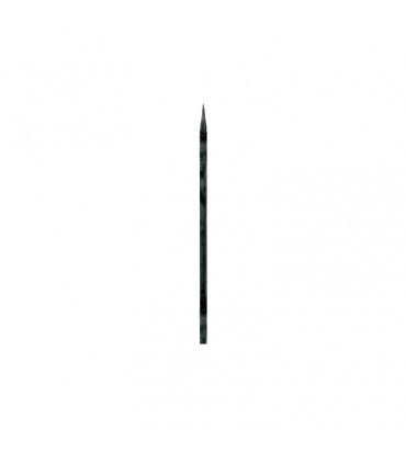 Barreau acier appointé 950mm carré de 14x14mm 4 faces angle de 15°