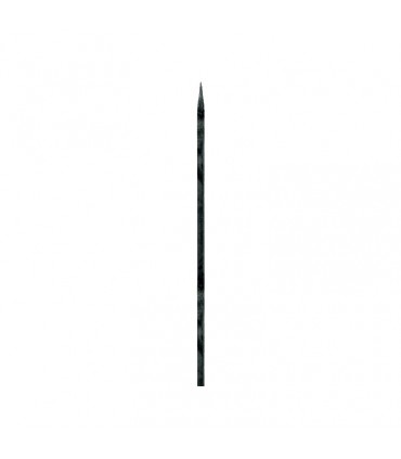 Barreau acier appointé 1200mm carré de 14x14mm 4 faces pour clotures