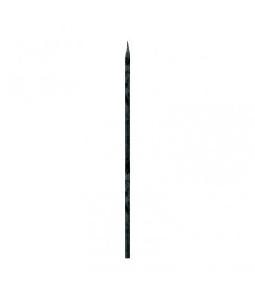 Barreau acier appointé 1400mm carré de 14x14mm 4 faces pour clotures