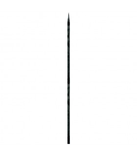 Barreau acier appointé 2000mm carré de 14x14mm 4 faces pour clotures