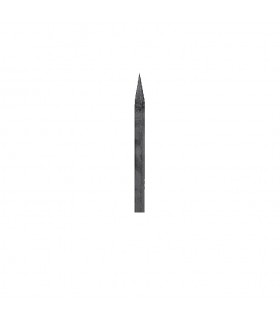 Barreaux appointés 350mm carré de 20x20mm 4 faces pour clotures