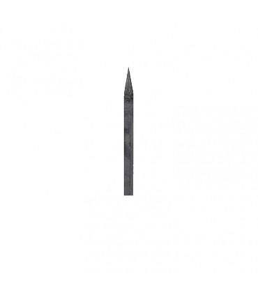 Barreaux appointés 350mm carré de 20x20mm 4 faces pour clotures