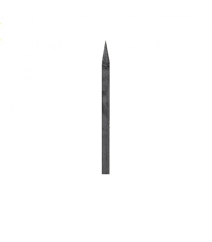 Barreaux appointés 525mm carré de 20x20mm 4 faces pour clotures