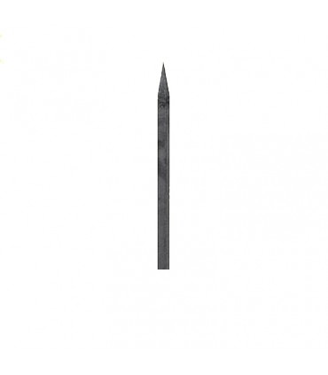 Barreaux appointés 525mm carré de 20x20mm 4 faces pour clotures