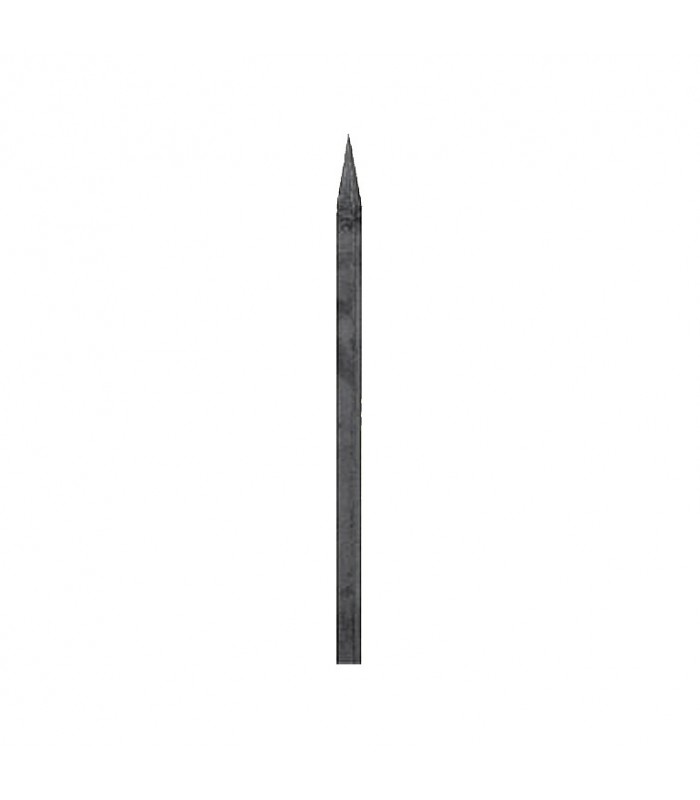 Barreaux appointés 650mm carré de 20x20mm 4 faces pour clotures