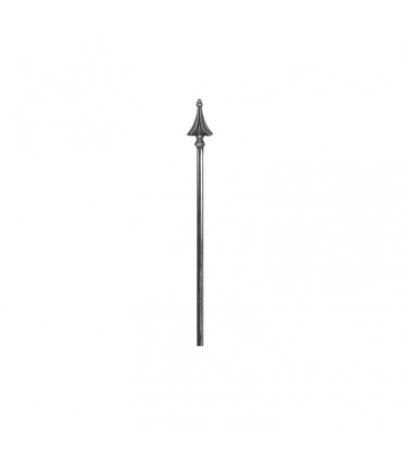 Barreaux élancés 650mm rond de ø16mm avec pointe évasée acier