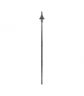 Barreaux élancés acier 1000mm rond de ø16mm avec pointe évasée