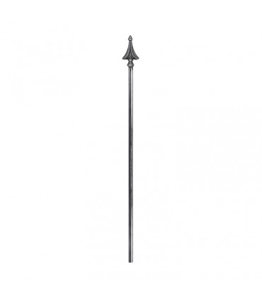 Barreaux élancés acier 1000mm rond de ø16mm avec pointe évasée