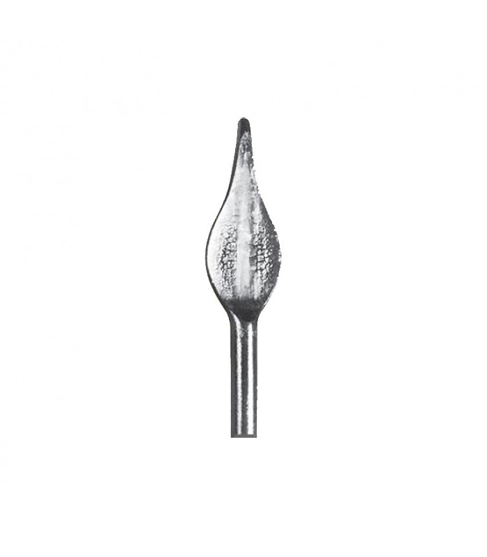 Pointe de lance forgée 200mm ronde ø16mm mise en forme au pilon