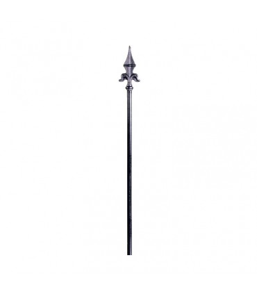 Barreaux élancés acier 1000mm rond ø16mm fleur de lys forgée