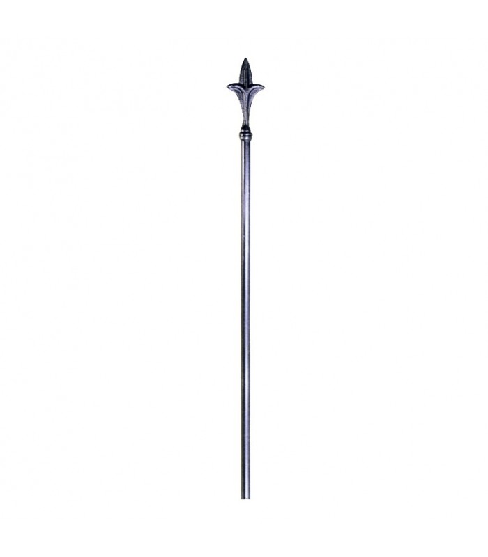 Barreaux élancés acier 1000mm rond ø16mm avec pointe fleur de lys