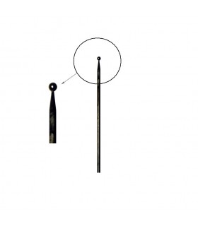 Barreaux à boules 650mm rond de ø 16mm sur barreau appointé 15°