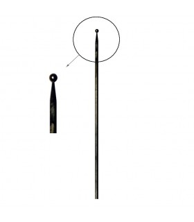 Barreaux à boules 1200mm rond de ø 16mm sur barreau appointé au pilon