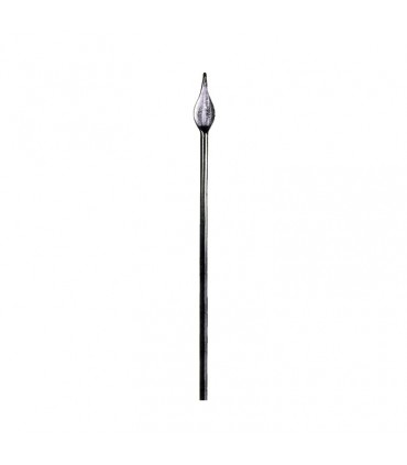 Barreau pointe forgée 100mm rond de ø 16mm mise en forme à chaud