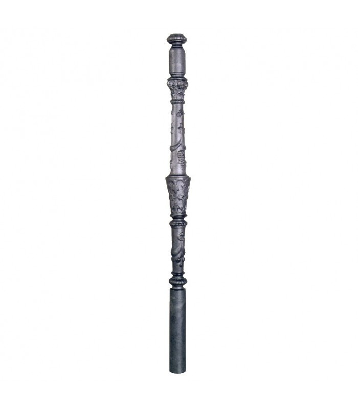 Poteaux en fonte 1150mm base de ø60mm décoré sur toute la hauteur