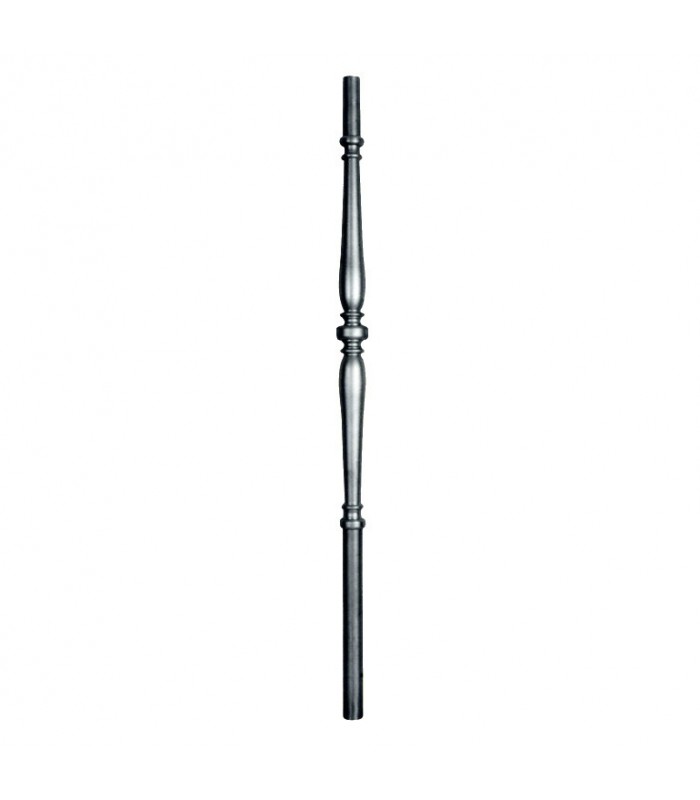 Poteaux acier tourné 1200mm rond de ø40mm haut décor excentré