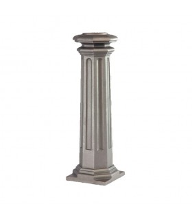 Base de poteau 656mm pour fût ø80mm pour pteau modulaire aluminium