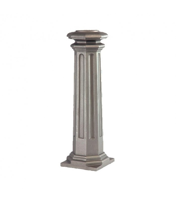 Bases de poteaux 655mm pour fût ø80mm aluminium pour poteau modulaire