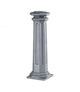 Bases de poteaux 656mm pour fût ø80mm aluminium base carrée pour poteau