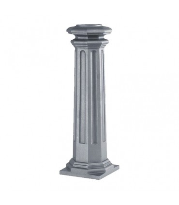 Bases de poteaux 656mm pour fût ø80mm aluminium base carrée pour poteau