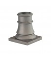 Bases de poteaux 240mm pour fût ø80mm aluminium socle carré