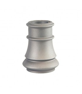 Embase de poteau 240mm pour fût ø80mm aluminium avec base circulaire