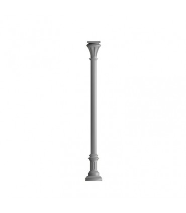 Poteaux colonnes 3235mm fût ø80mm lisses en fonte d'aluminium