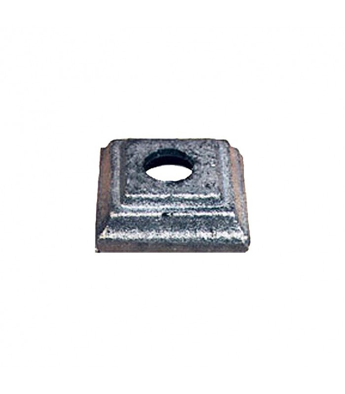 Cache scellement 50x50mm rond de ø16mm acier forgé pour barreaux